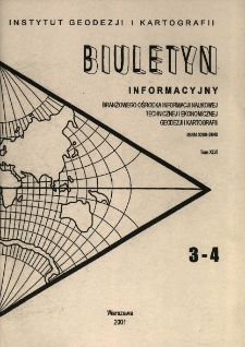 Biuletyn Informacyjny Tom XLVI nr 3-4 2001