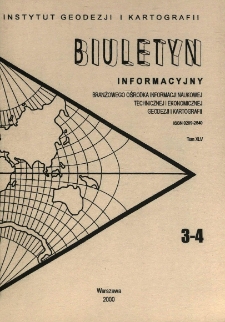 Biuletyn Informacyjny Tom XLV nr 3-4 2000