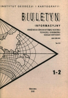 Biuletyn Informacyjny Tom XLV nr 1-2 2000