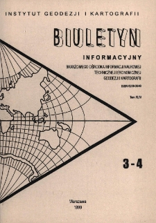 Biuletyn Informacyjny Tom XLIV nr 3-4 1999