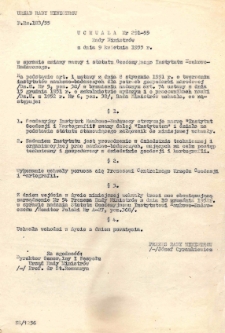 Uchwała Rady Ministrów z dnia 9 kwietnia 1955 r. w sprawie zmiany nazwy i statutu Geodezyjnego Instytutu Naukowo-Badawczego