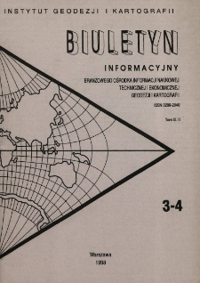 Biuletyn Informacyjny Tom XLIII nr 3-4 1998