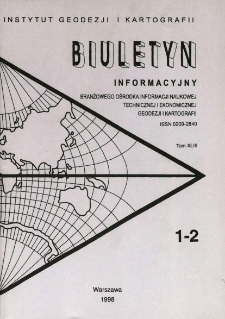 Biuletyn Informacyjny Tom XLIII nr 1-2 1998