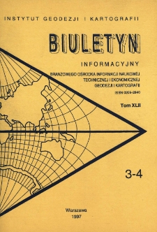 Biuletyn Informacyjny Tom XLII nr 3-4 1997