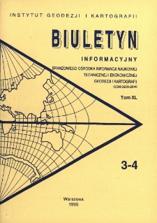 Biuletyn Informacyjny Tom XL nr 3-4 1995