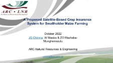 A Proposed Satellite-Based Crop Insurance System for Smallholder Maize Farming