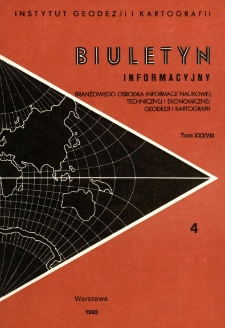 Biuletyn Informacyjny Tom XXXVIII nr 4 1993