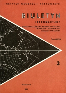 Biuletyn Informacyjny Tom XXXVIII nr 3 1993