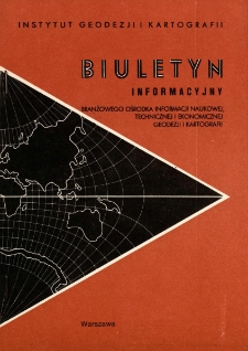 Biuletyn Informacyjny Tom XXXVI nr 1 1991