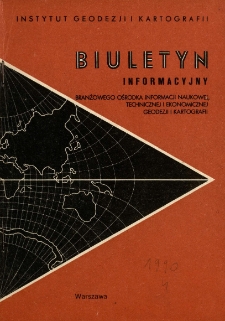 Biuletyn Informacyjny Tom XXXV nr 4 1990