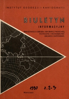 Biuletyn Informacyjny Tom XXXV nr 2-3 1990