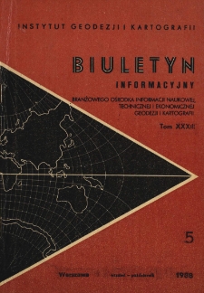 Biuletyn Informacyjny Tom XXXIII nr 5 1988