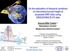 On the estimation of temporal variations of orthometric/normal height at proposed IHRF sites using GRACE/GRACE-FO data