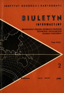 Biuletyn Informacyjny Tom XXXI nr 2 1986