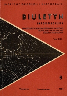 Biuletyn Informacyjny Tom XXX nr 6 1985