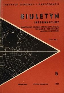 Biuletyn Informacyjny Tom XXX nr 5 1985