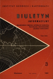 Biuletyn Informacyjny Tom XXX nr 3 1985