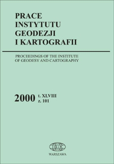 Prace Instytutu Geodezji i Kartografii 2000 z. 101 - wprowadzenie