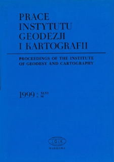 Prace Instytutu Geodezji i Kartografii 1999 z. 98 - wprowadzenie