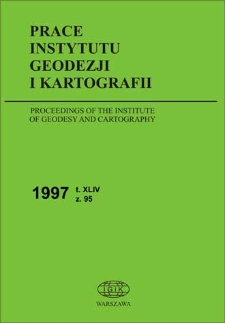 Prace Instytutu Geodezji i Kartografii 1997 z. 95 - wprowadzenie