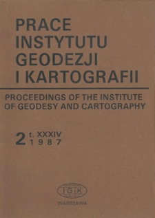 Prace Instytutu Geodezji i Kartografii 1987 z. 2(79) - wprowadzenie