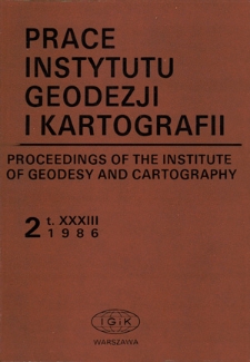 Prace Instytutu Geodezji i Kartografii 1986 z. 2(77) - wprowadzenie