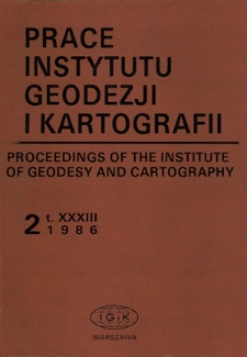 Prace Instytutu Geodezji i Kartografii 1986 z. 2(77) - wprowadzenie