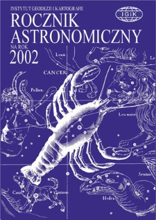 Rocznik Astronomiczny na rok 2002