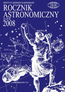 Rocznik Astronomiczny na rok 2008