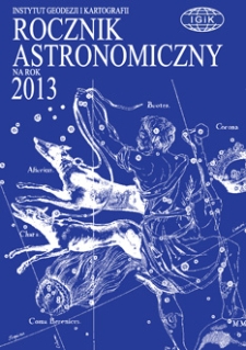 Rocznik Astronomiczny na rok 2013