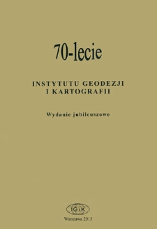 70-lecie Instytutu Geodezji i Kartografii - wprowadzenie