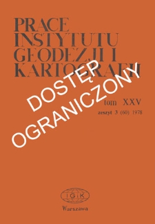 Średnie błędy obserwacji w sieciach poziomych wyrównywanych z warunkami nawiązania