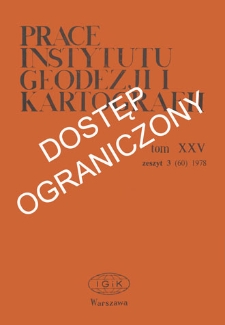 Średnie błędy obserwacji w sieciach poziomych wyrównywanych z warunkami nawiązania