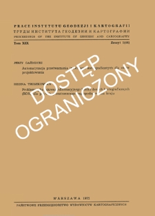 Problematyka zakresu informacyjnego banku danych kartograficznych (BDK) dla potrzeb przestrzennego zagospodarowania kraju