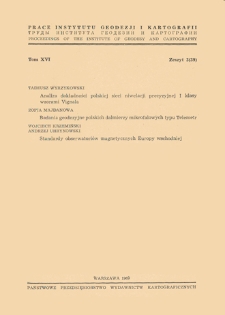Analiza dokładności polskiej sieci niwelacji precyzyjnej I klasy wzorami Vignala