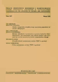 Badanie dokładności wyznaczania na gruncie konturów klasyfikacyjnych i ich oszacowania oraz wpływu błędów tych czynności na wartość szacunkową działki i gospodarstwa rolnego