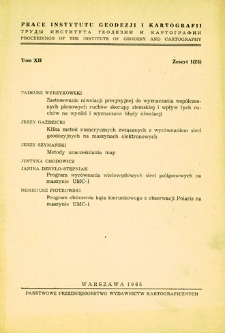 Prace Instytutu Geodezji i Kartografii 1965 t. 12 z. 1(25) - wprowadzenie