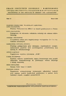 Przebieg postępowania przy obliczaniu współrzędnych autogrametrycznych punktów sieci aerotriangulacji przestrzennej (xy) metodą St. Dmochowskiego