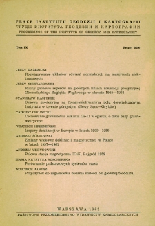 Zmiany wiekowe deklinacji magnetycznej w Polsce w latach 1957-1961