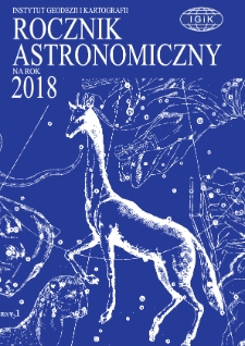 Rocznik Astronomiczny na rok 2018