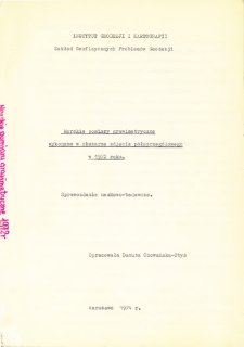 Morskie pomiary grawimetryczne wykonane w obszarze zdjęcia półszczegółowego w 1972 roku