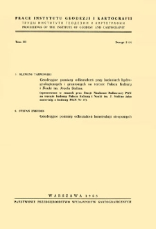 Prace Instytutu Geodezji i Kartografii 1955 t. 3 z. 2(6) - wprowadzenie