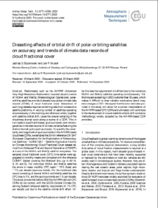 Dissecting effects of orbital drift of polar-orbiting satellites on accuracy and trends of climate data records of cloud fractional cover