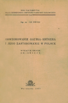 Odwzorowanie Gaussa-Krügera i jego zastosowanie w Polsce