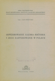 Odwzorowanie Gaussa-Krügera i jego zastosowanie w Polsce