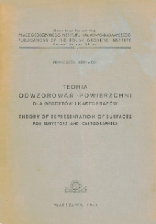 Teoria odwzorowań powierzchni dla geodetów i kartografów